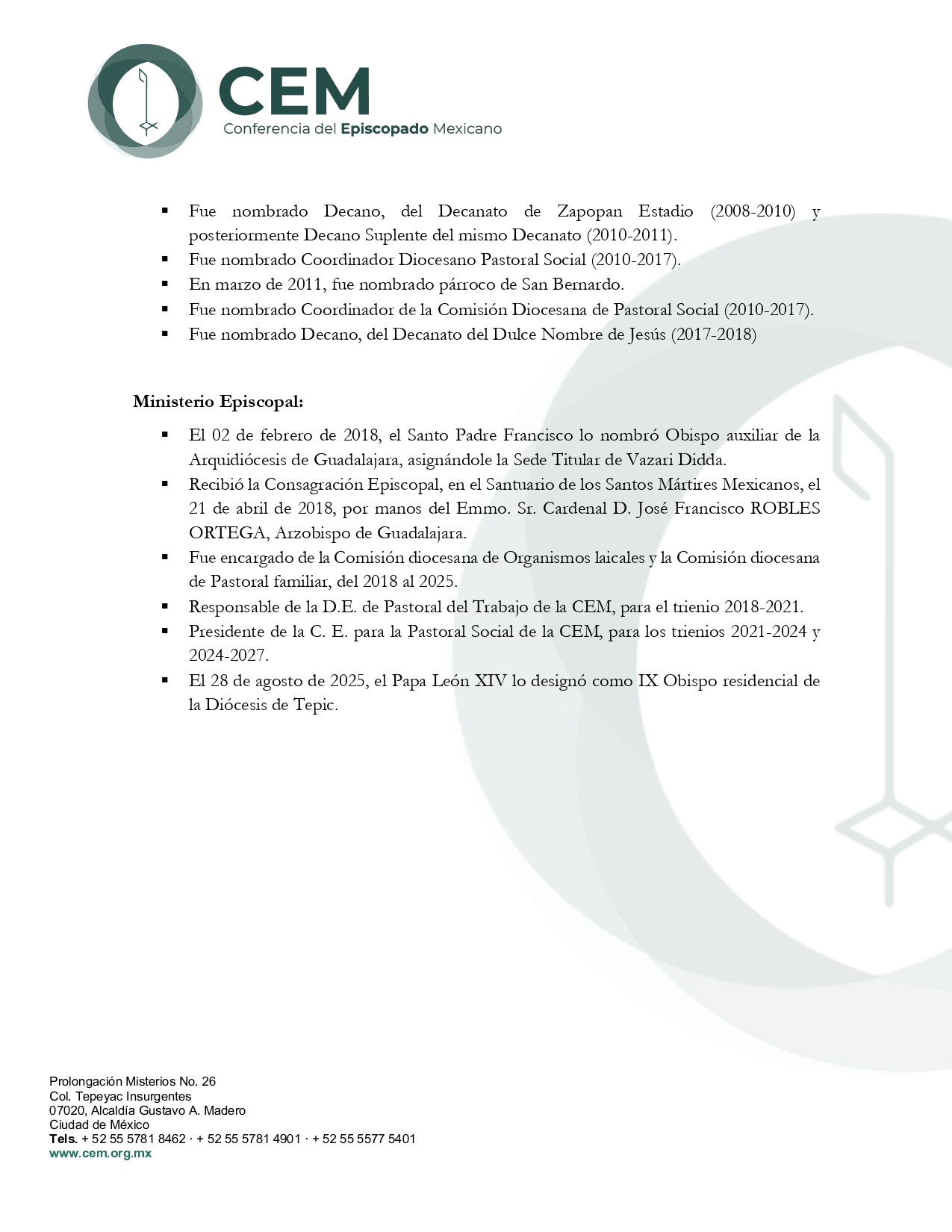 Nombramiento Obispo de Tepic page 0003