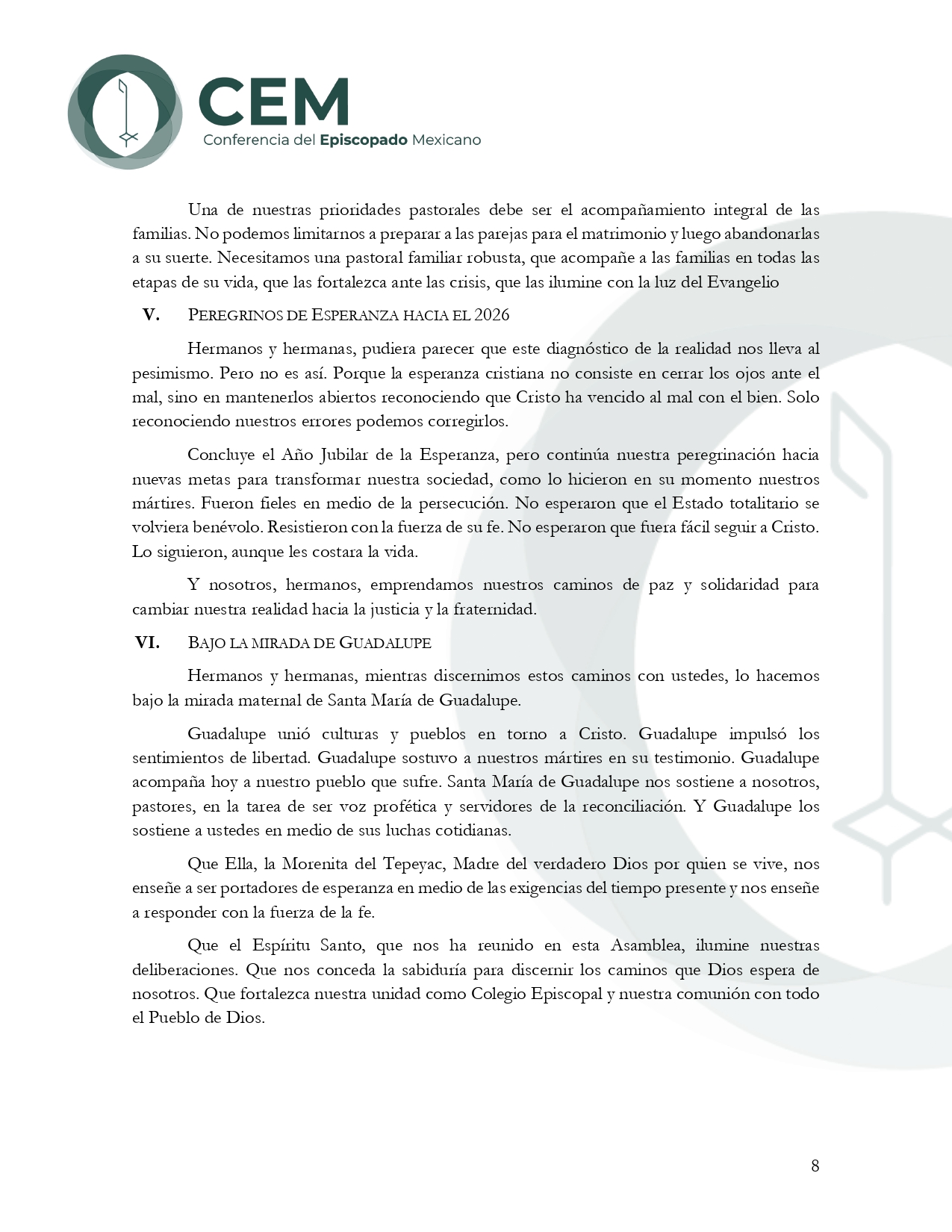 Mensaje al Pueblo de Dios CXIX AP page 0008