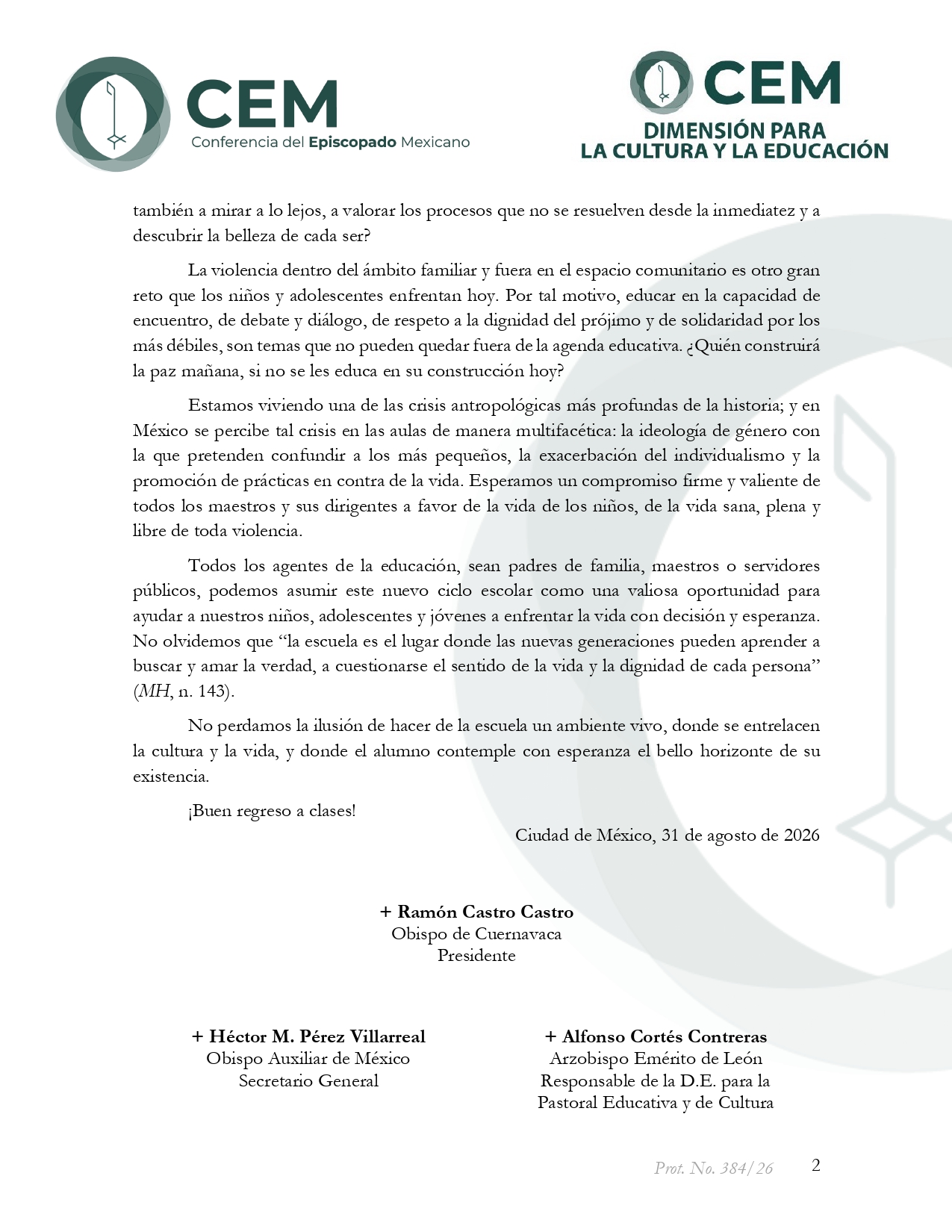 Mensaje por el inicio de ciclo escolar 2026 2027 page 0002