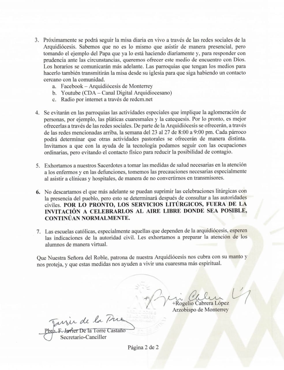 200318 Arquidicesos de Monterrey2