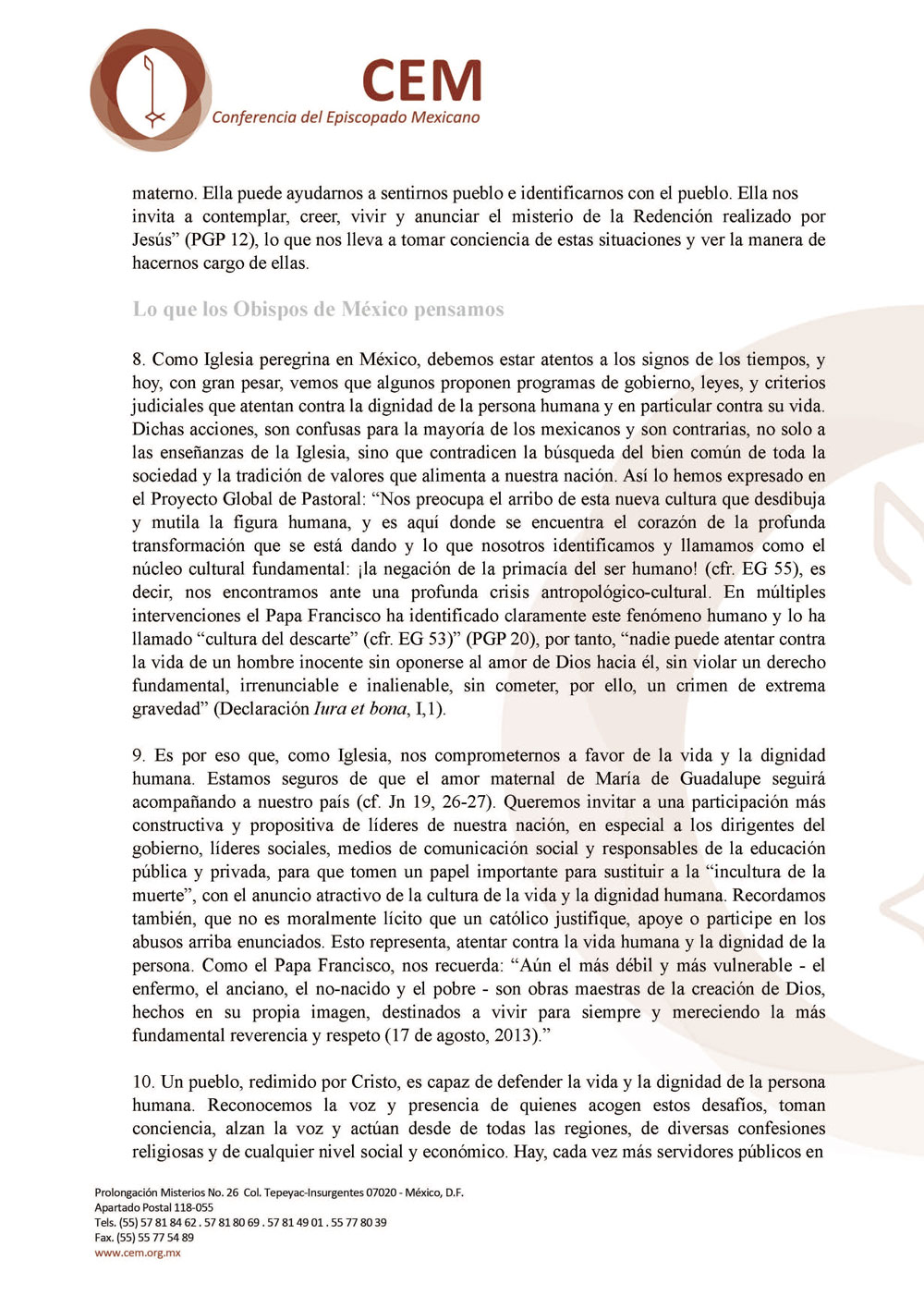 200716 CEM Declaracion de Obispos Página 4
