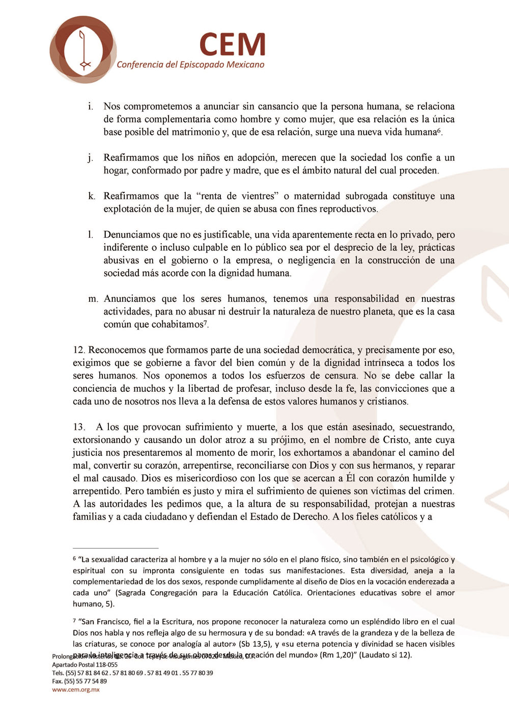 200716 CEM Declaracion de Obispos Página 7